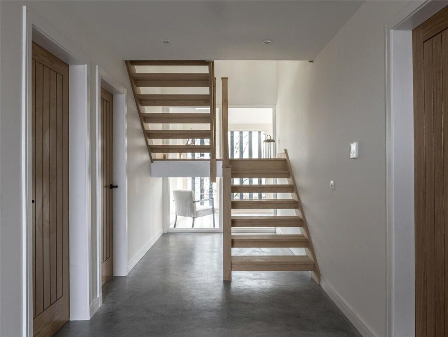 Staircase inside the home.