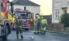 Firefighters in Winifred Street, Kirkcaldy