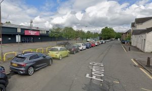 Police raided a property on Forth Street in Stirling.