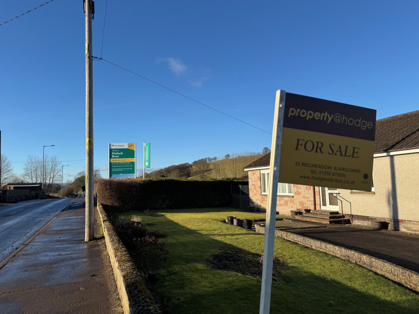 For sale sign on Dunkeld Road.