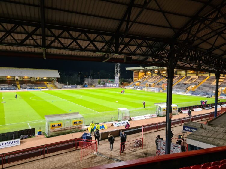 The Dens Park pitch before Dundee v Rangers. Image: George Cran/DCT