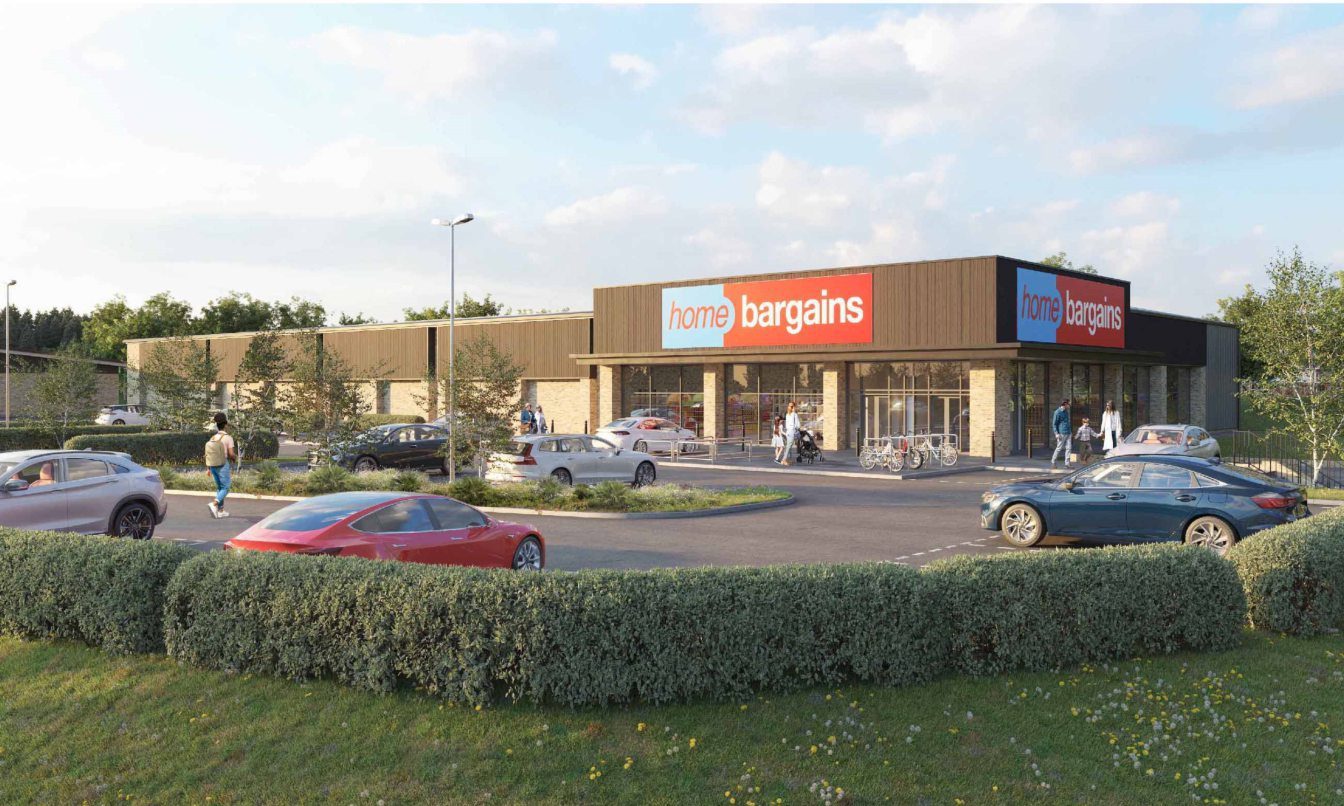 A CGI image of how the new Home Bargains store in Dunfermline could look.