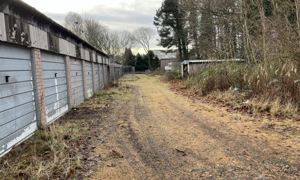 Forfar Open Garden will transform the site of the lock-ups at Lochside. Image: Graham Brown/DC Thomson