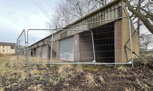 The council garages at Lochside have been unpopular for years. Image: Graham Brown/DC Thomson