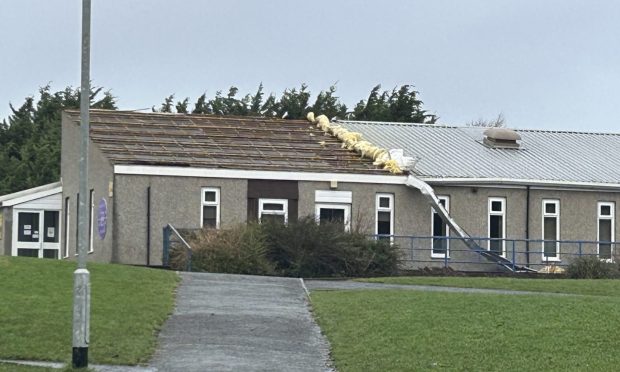 Donibristle Primary School in Dalgety Bay has been damaged during Storm Eowyn. Image Neil Henderson/DC Thomson