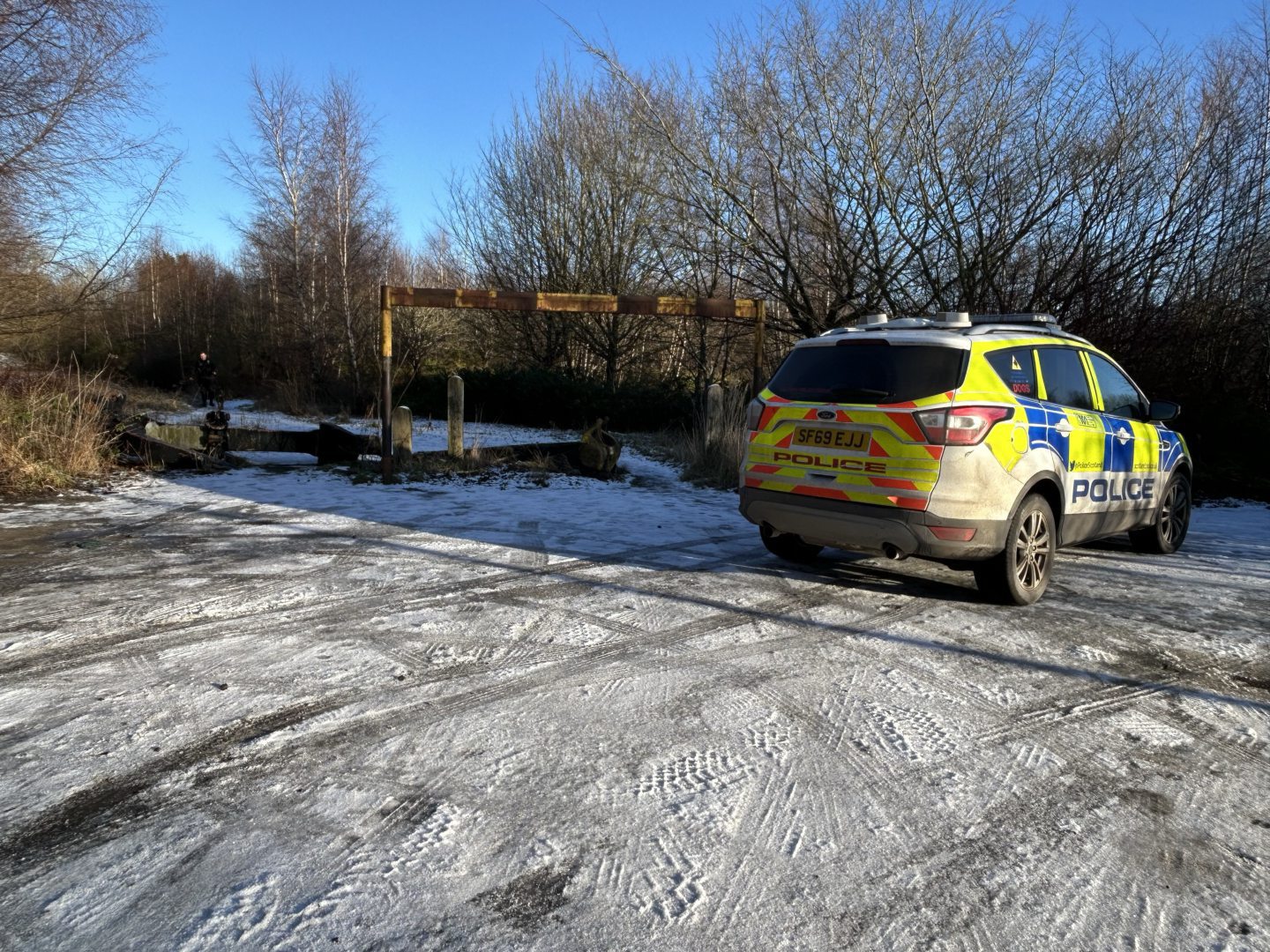 Officers searched paths and and wooded areas around Townhill Loch.