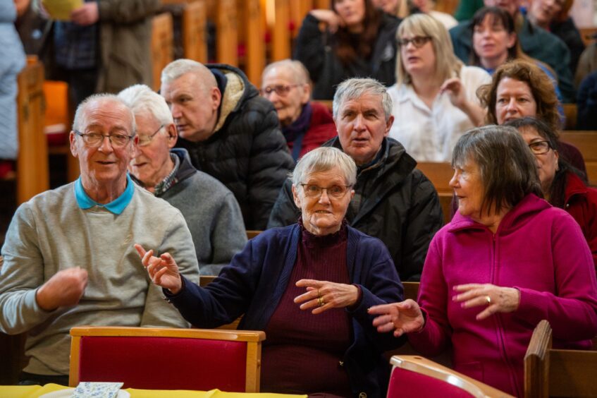 Dementia centres service at Forfar kirk.