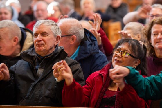 Music and laughter at the Lowson Harmony of Memories event. Image: Kim Cessford/DC Thomson