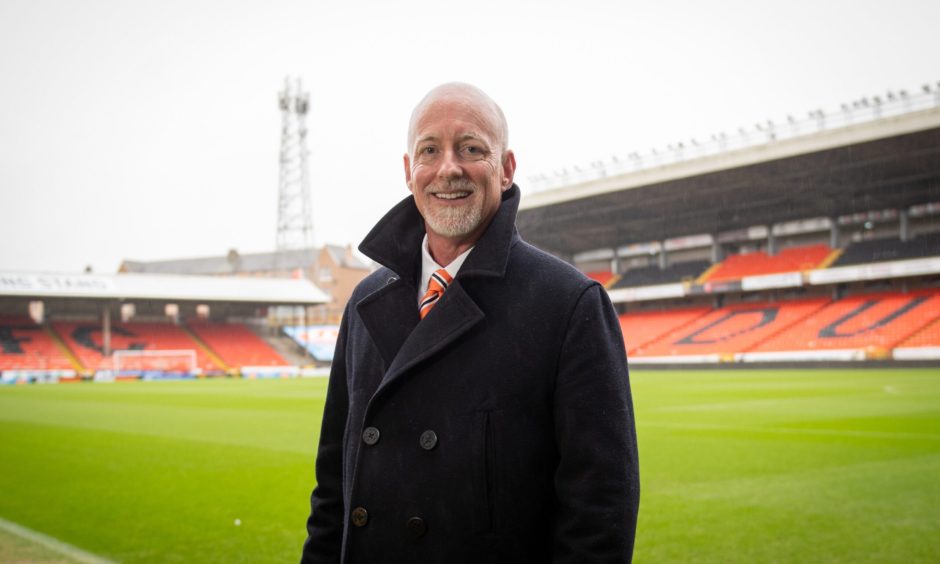 Mark Ogren, Dundee United owner, at Tannadice Park