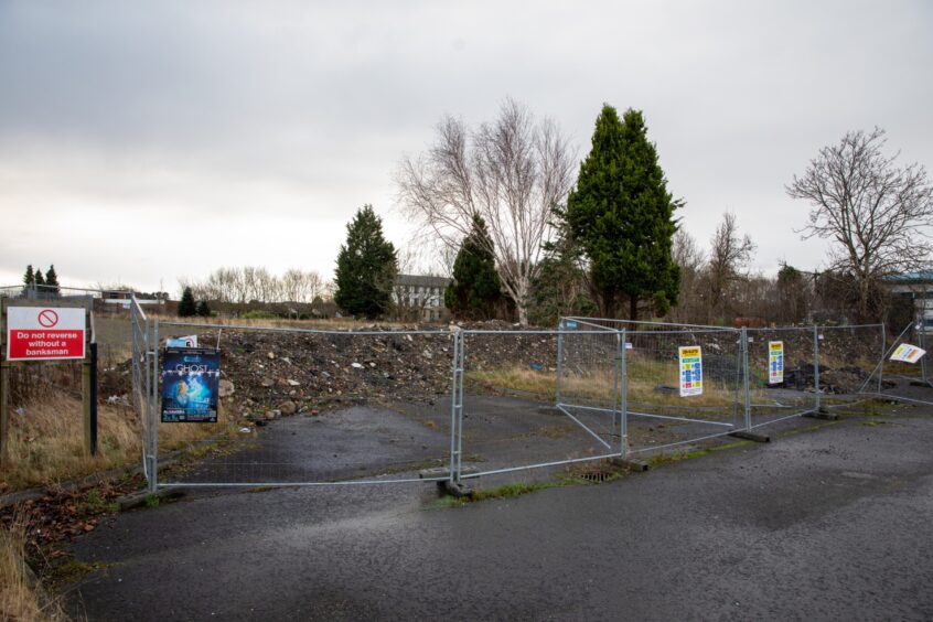 The site remains fenced off with no sign of work commencing.