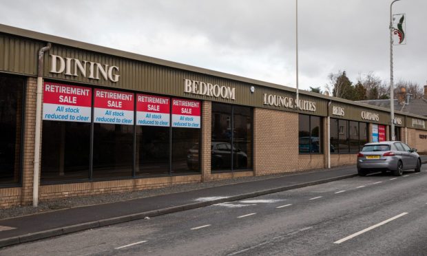 Former Ian R Taylor furniture outlet on Scone's Perth Road.