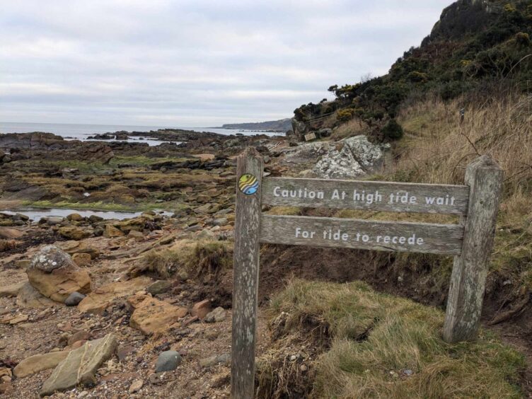 The Fife coastline is popular among walkers. 