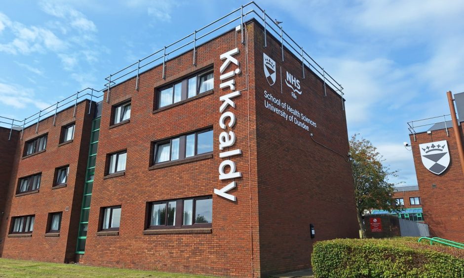 Dundee University's Kirkcaldy campus, which is hosting an event on male suicide after the death of Jamie Lyon