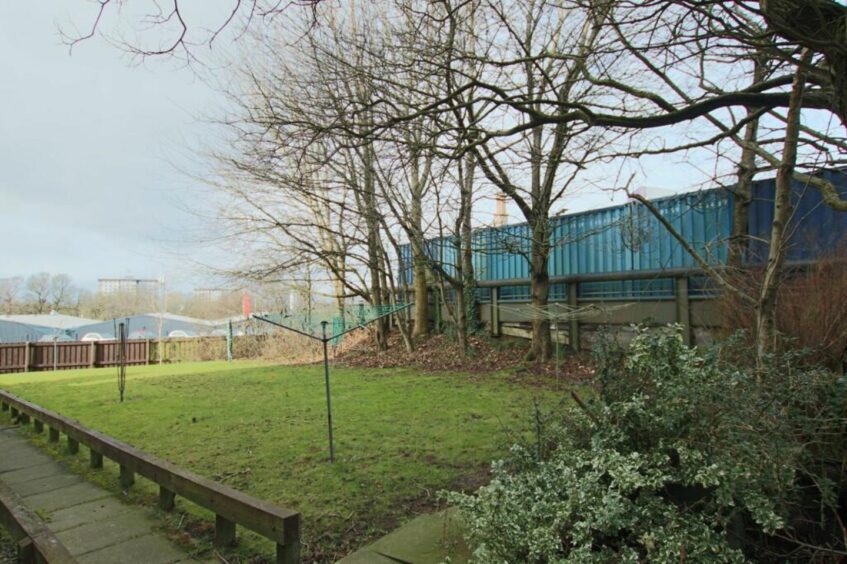 Outdoor communal space at Loons Road.