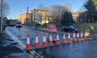 The latest closure of Dens Road in Dundee. Image: Finn Nixon/DC Thomson