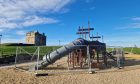 The climbing frame at Castle Green playpark has been fenced off for months.