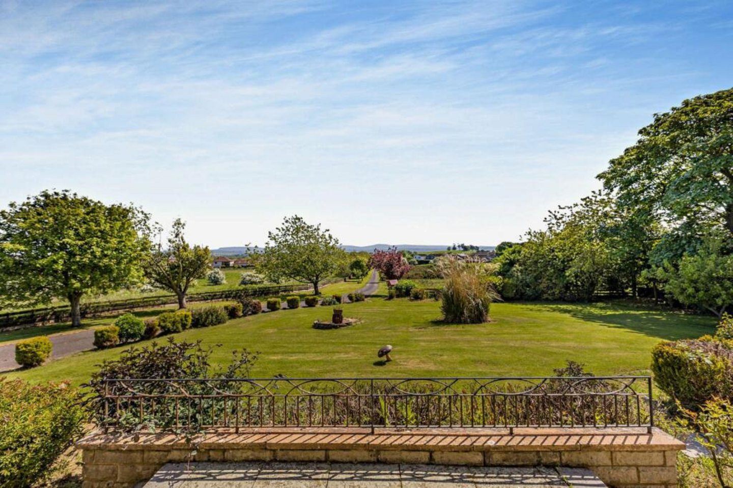 Landscaped garden in over four acres of land.