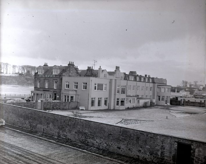 View of the hotel and looking over the gardens in 1966