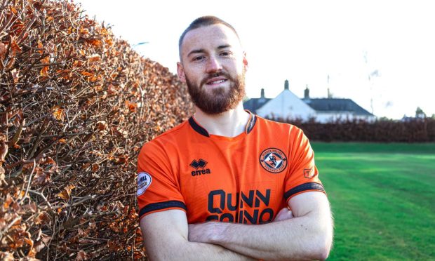 In Tangerine: Allan Campbell decked out in his new colours