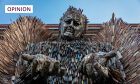 The Knife Angel in Perth.