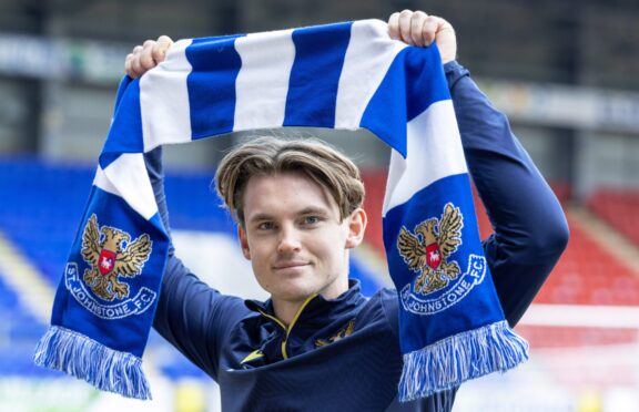 St Johnstone's new midfielder Jonathan Svedberg at McDiarmid Park. Image: Graeme Hart/PPA