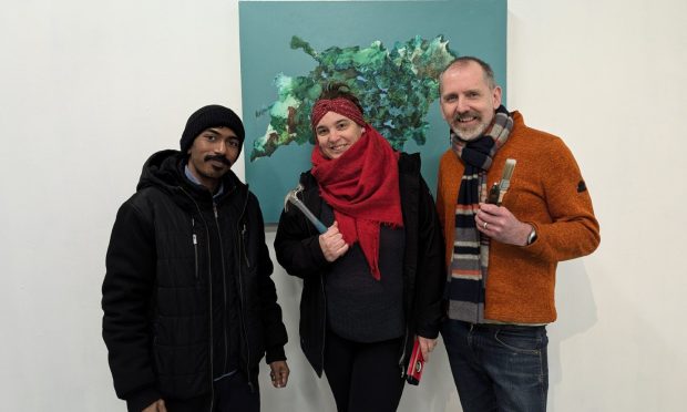 (from left) Ujwal Kundukandathil Changarathku, Manuela De los Rios Oakes and Pete Glen. Image: Pete Glen