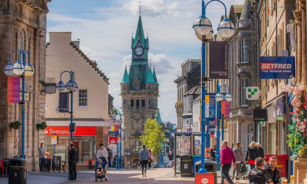 Dunfermline High Street as house prices rise in the city