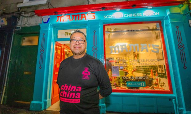 Pete Chan outside his new takeaway Mama's in Perth. Image: Steve MacDougall/DC Thomson