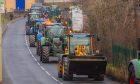 Dozens of tractors took part in the run in Perth. Image: Steve MacDougall/DC Thomson