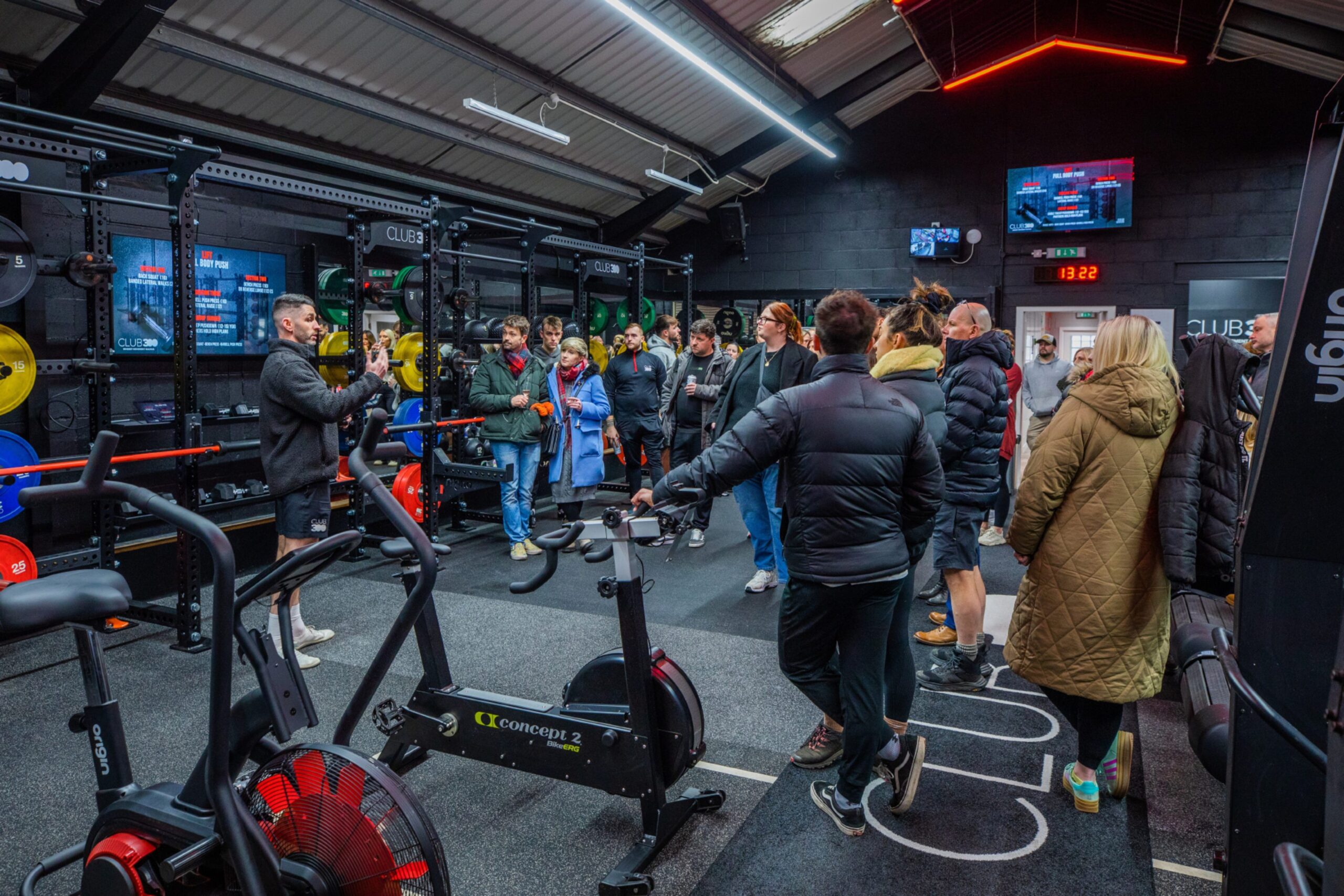 Gym-goers at the event.