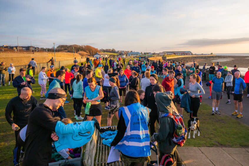 Parkrun at West Links in Arbroath.