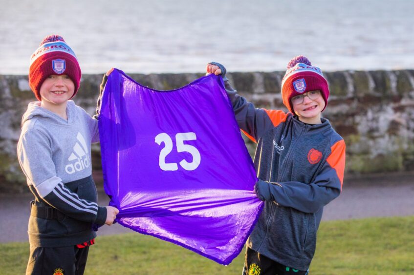 Brothers at Arbroath parkrun.