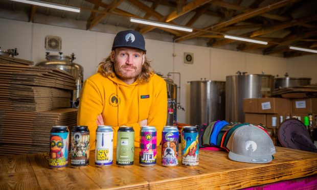 Matty Dixon in his Sheep in Wolf's Clothing Brewery, Dunblane. Image: Steve MacDougall/DC Thomson