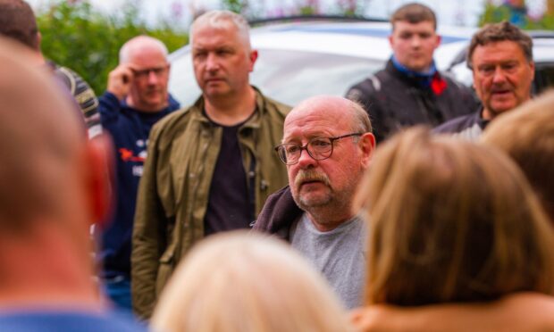 Steven's dad Bill Donaldson spoke at the memorial ride last year. 
Image: Steve MacDougall/DC Thomson