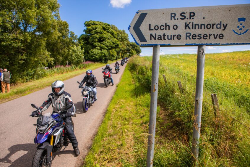 Steven Donaldson memorial ride at Kinnordy Loch.