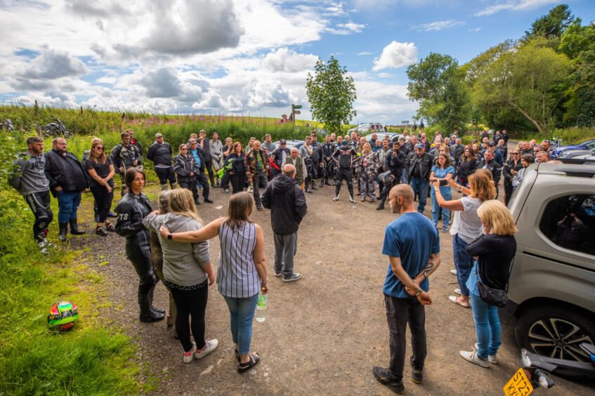 Steven Donaldson memorial motorcycle ride in Angus.