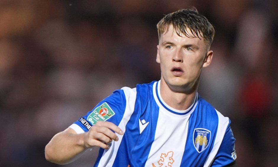 Aaron Donnelly in action for Colchester United. Image: Joe Giddens/PA