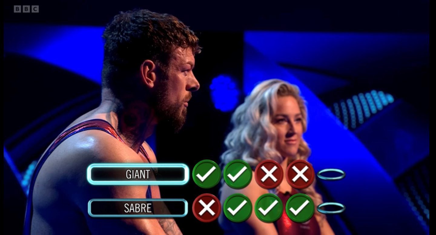 The final between Sabre and Giant.