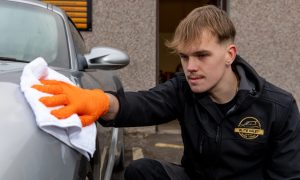 Kenzie Mcleod, 18, runs Elite Valet in Burntisland. Image: Steve Brown/DC Thomson