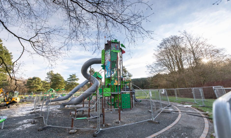 Finishing touches are still being put to the playpark