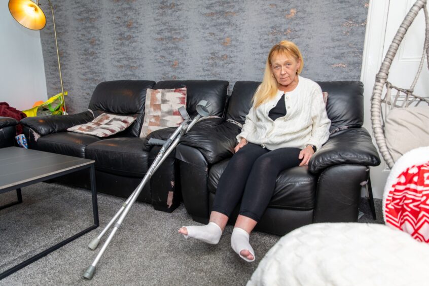 Fife gran Wendy has been waiting for 75 weeks for surgery on her ankles.