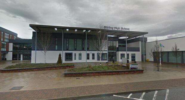 A new mobile phone policy has been introduced at Stirling High School. Image: Google Street View