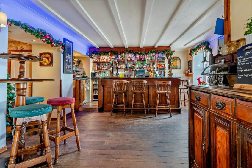 Cosy pub bar.