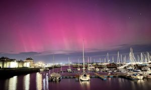 The Northern Lights from Tayport Harbour