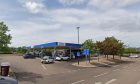 The van crashed at the Kingsway Tesco petrol station.