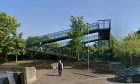 The railway footbridge in Carnoustie from Park Avenue