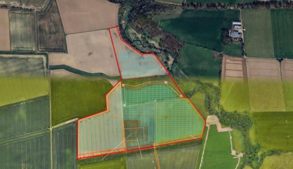 Sidlaws solar farm site