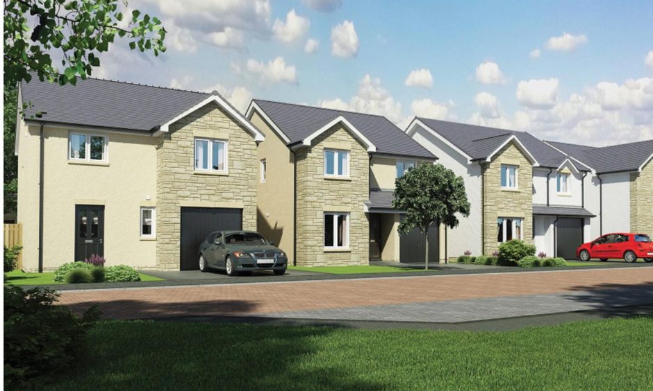 How the Whitefields housing in Dunfermline will look