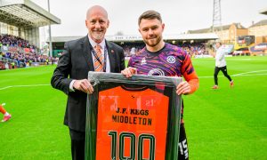 Dundee United Owner Mark Ogren, left, and Glenn Middleton