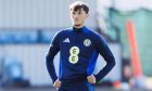 St Johnstone transfer target Calvin Ramsay during a Scotland training session.